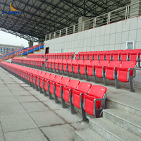 Sièges de stade pliants en HDPE de qualité commerciale, sièges pour les lieux de sport en plein air