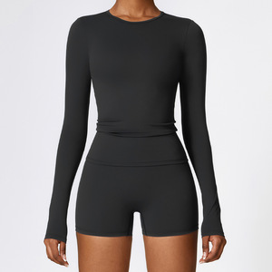 Camiseta Deportiva de Manga Larga para Mujer, 78% Poliamida, 22% Elastano, Alta Elasticidad - Product Image 6