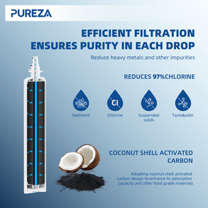 Filtro de Agua para Refrigerador PUREZA Z009N Compatible con B-osch Frigidaire DWF-<span class=keywords><strong>36</strong></span> 847200 Cafe CWE23SP2MHS1, Filtro de Agua Económico - Product Image 4