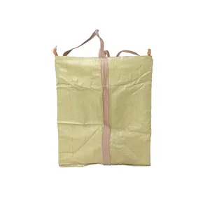 Anti-uv güçlü plastik Pp dokuma % Jumbo çanta Uv dayanıklı uzun ömürlü taşıma kapasitesi 2 ton Fibc çantası