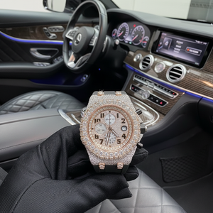 High-Quality Moissanite Automatic <b>Mechanical</b> <b>Watch</b> Sapphire Mirror Luxury Men's <b>Watch</b> Full Diamond Setting Hip-Hop Style <b>Watch</b> - Product Image 1