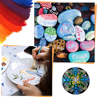 Kit de pinceaux à aquarelle souples et flexibles de haute qualité pour enfants, ensemble de pinceaux d'artiste directement de l'usine pour débutants