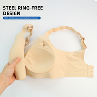 Soutien-gorge sans fil à couverture complète, grande taille, sans coutures, avec bretelles larges réglables, maintien latéral, haute performance, vente en gros