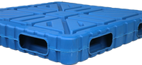 Chariot élévateur à palettes 4 voies pour entrepôt à usage intensif Conteneur de palettes industriel en plastique