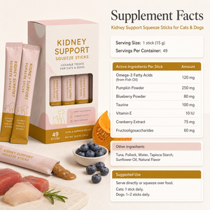 Palitos de puré de arándanos Omega-3 para la salud urinaria de <span class=keywords><strong>mascotas</strong></span>, fórmula personalizada sin granos, golosinas para el apoyo renal, para lamer, para gatos - Product Image 6