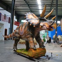 Modèle de simulation d'animaux animatroniques : girafe, panda, dinosaure, animaux sauvages avec sons, voix et mouvements pour centres commerciaux et parcs
