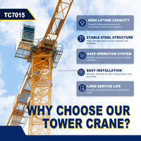 Grue de construction économique de 10 tonnes 7015 offrant une levée fiable et une économie d'énergie, prix direct fabricant, nouveauté