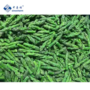 Sinocharm tươi iqf Rau cắt 4-6cm giá bán buôn 1kg gói đông lạnh Măng tây xanh với BRC một từ Trung Quốc