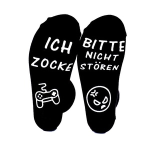 En Existencia, Calcetines de Juego Unisex de Algodón Antideslizantes con Adhesivo, No Molestar, <span class=keywords><strong>Estoy</strong></span> Jugando - Product Image 3