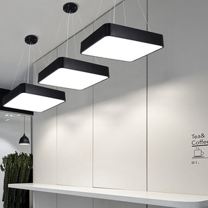 Modern Rectangle <b>LED</b> Pendant <b>Light</b> Gold Stainless Steel High Brightness Dimmable Living <b>Room</b> Chandelier 3500K Daylight Ra90 8000 - Product Image 6