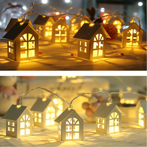 Guirlande lumineuse LED en bois blanc pour décoration de maison, lampe à cordes pour chambre, fête de mariage, lumières féeriques de vacances, lampe fantaisie, éclairage chaleureux - Product Image 2