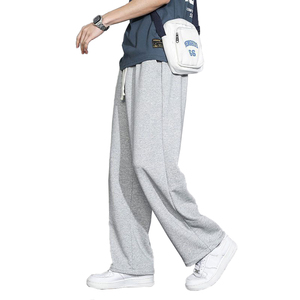 <span class=keywords><strong>Pantaloni</strong></span> sportivi personalizzati <span class=keywords><strong>grigi</strong></span> <span class=keywords><strong>pantaloni</strong></span> larghi <span class=keywords><strong>con</strong></span> coulisse elasticizzati in cotone oversize <span class=keywords><strong>pantaloni</strong></span> della <span class=keywords><strong>tuta</strong></span> larghi da uomo - Product Image 5