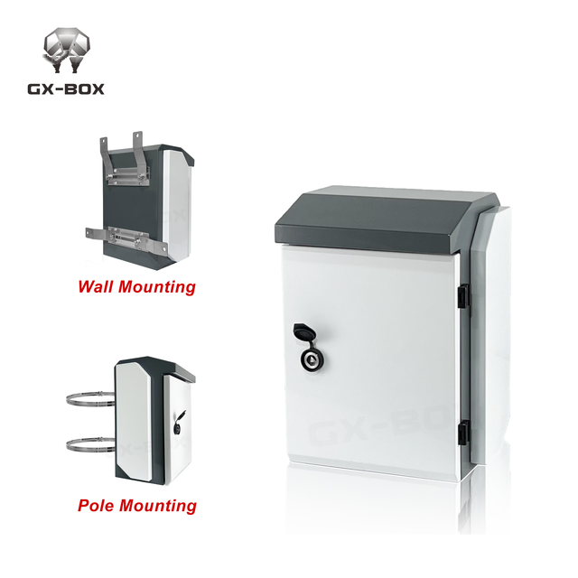 CE IP65 Waterproof Outdoor Box Electric Cctv Cabinet Metal Steel Wall Mounted Enclosure Remote Control