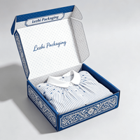 Boîtes en carton pliantes de haute qualité avec logo personnalisé pour l'emballage de vêtements et l'expédition par courrier