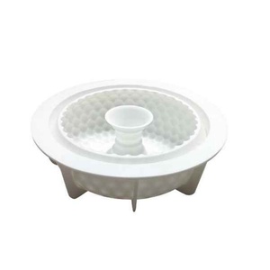 Molde de silicona redondo hueco TangChu para mousse de guayaba, molde grande para hornear bizcocho chiffon con forma de flor Santa Anna, apto para horno. - Product Image 5