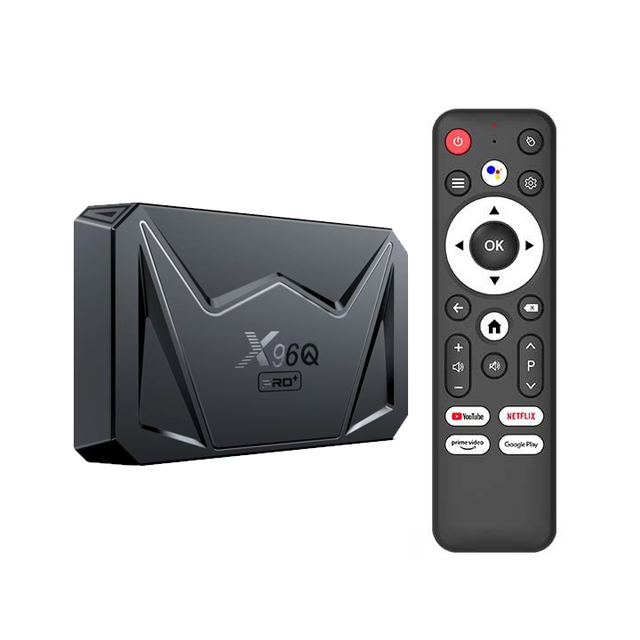 2025 New Octa Core 8K HD Ip Tv Box X96Q Pro Plus 4GB RAM 64GB Allwinner H728 Android 14 Set Top Box 1000M Lan Dual Wifi BT Voice