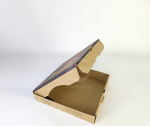 Wholesale Corrugated Cardboard Pizza Box <b>Square</b> Shape Pizza Box With Logo Printed - Product Image 4