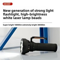 Lampu Senter Luar Ruangan Black Forest Cross-border Super Terang Isi Ulang Aluminium Kayu IP20 Kipas Pendingin Portabel Lumen Tinggi