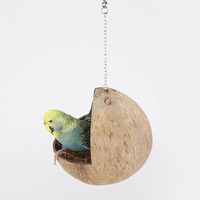 Nouveau Nid d'Oiseau Écologique en Charbon de Coco Naturel Durable avec Doublure en Coton, Boîte d'Élevage, Balançoire, Hamac et Jouets à Anneaux Suspendus - Guangdong