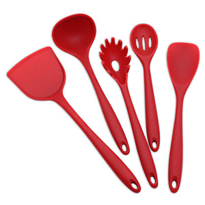 Juego de utensilios de cocina de silicona de 10 piezas, cucharas para cocinar, espátulas, aptos para lavavajillas, antiadherentes, resistentes al calor, para cocinar y hornear - Product Image 2