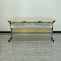 Ensemble de table et de chaise d'école primaire à trois places, réglable en hauteur, mobilier scolaire en bois, ensembles de table et de chaise pour élèves