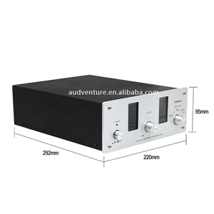 Preamplificador estéreo de tubo de vacío de material de aleación de aluminio negro para mini <span class=keywords><strong>tocadiscos</strong></span> Phono - Product Image 3