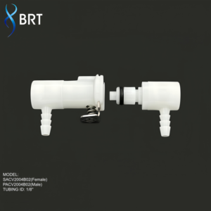 Raccords coudés à angle droit BRT 1/8 1/4 pour tuyaux et tubes, connecteurs rapides en plastique pour conduites d'eau - Product Image 2