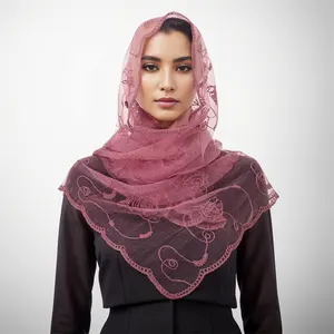 最佳质量新时尚设计女性印花头巾穆斯林传统伊斯兰服装