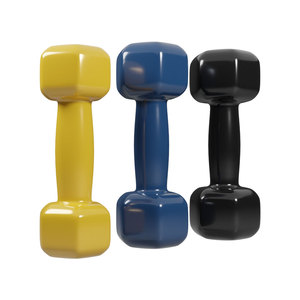 Ensemble d'haltères en vinyle néoprène de couleur pour les femmes Gym Commercial Equipment - Product Image 3