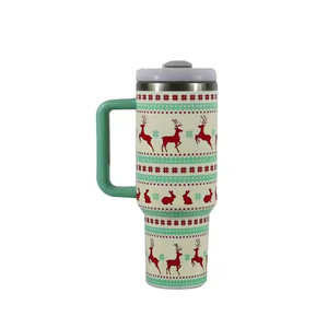 كأس عيد الميلاد 30 أونصة 40 أونصة بهلوان بيع بالجملة بالجملة ترمس معزول من الفولاذ المقاوم للصدأ مزدوج الجدار - Product Image 3