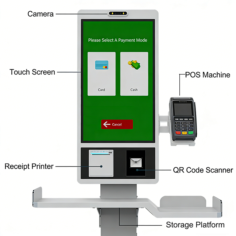 Integrated Retail Checkout Terminal: Printing, Scanning, and Cash ...