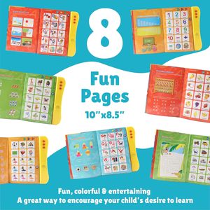 หนังสือเสียง ABC แบบโต้ตอบสำหรับเด็กตัวอักษรภาษาอังกฤษสำหรับเด็กเรียนรู้คำศัพท์กระดานการศึกษาหนังสือเสียง - Product Image 3