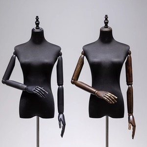<span class=keywords><strong>Mannequin</strong></span> de <span class=keywords><strong>couture</strong></span> pour femme, buste avec tête, en mousse et tissu, pose debout, pour présentation de vêtements - Product Image 4