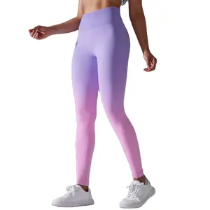 Pantalons de yoga personnalisés Leggings de sport Pantalons de yoga de fitness pour femmes Collants taille haute Leggings pour femmes