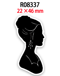 50 Pezzi di Resina Piatta con Stampa di Silhouette di Principesse Cartoon, Design Ecologico Personalizzabile per Fiocchi e Fasce per Capelli - Product Image 3