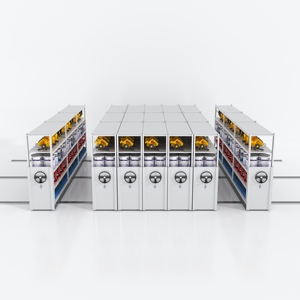 Système de support de stockage mobile en acier mobile Rayonnage mobile électrique pour système de stockage de palettes - Product Image 4