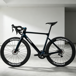 Vélo de route à disque en carbone économique Dengfu R12, vente en gros d'usine, vélo de cyclisme professionnel pour adultes Dengfu R12 Disc - Product Image 1