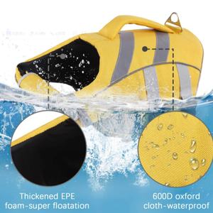 เสื้อชูชีพสำหรับสัตว์เลี้ยงคุณภาพพรีเมียม ขายดี ทนทาน พร้อมวัสดุโฟม EPE ที่มีแรงลอยตัวสูง เหมาะสำหรับสุนัขว่ายน้ำ - Product Image 6