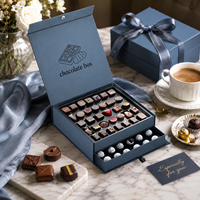 Caja de Regalo de Papel Reciclable Personalizada con Diferentes Formas, Impresión Elegante, Cierre Magnético, Caja de Embalaje para Chocolates, Caja para Regalo