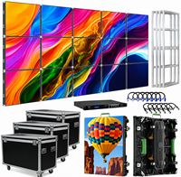 Pantalla LED de Formato Ancho de Alta Resolución P3.91 500*1000mm IP65 con Mecanismo de Liberación Rápida para Alquiler, Ideal para Uso en Ascensores