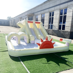 Water Splash Spinner Jumping Castle para niños Color pastel moderno inflable Bounce Slide Combo con Splash Pool <span class=keywords><strong>Castillo</strong></span> - Product Image 2