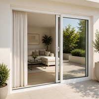 Système de Portes Coulissantes en Verre Trempé Moderne de Luxe pour Hôtels, Résistant au Vent et aux Impacts d'Ouragan, Grandes Portes en Verre – Vente en Gros