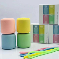 Mini-enceinte Bluetooth portable avec poignée en corde, son HD, format compact, idéale pour cadeaux promotionnels, événements scolaires et mariages