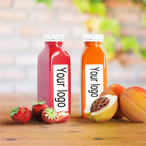 Gran oferta, forma de hombro redondo de plástico PET de 500ml para tarros de bebidas para embalaje de jugo con tapa de aluminio y serigrafía - Product Image 4