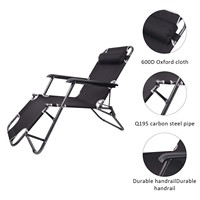 Toile avec logo personnalisé Chaise longue moderne facile à transporter légère et pliable pour la pause déjeuner, les loisirs, la plage et l'extérieur