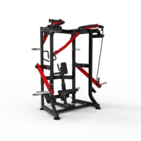 Máquina comercial de carga de placas para la parte media de la espalda, equipo de gimnasio de alta resistencia para entrenamiento de fuerza.