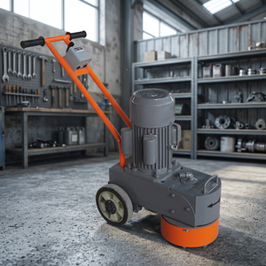Machine à polir le béton Xinsda Machinery 380V, manuelle, design compact orange - Product Image 3