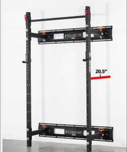 Equipo de gimnasio comercial para el hogar, jaula plegable para sentadillas montada en la pared que ahorra espacio - Product Image 3