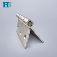 Charnière de porte en acier inoxydable 3,5 pouces US32D, finition 2,2 mm d'épaisseur, charnières carrées pour cuisine et porte de douche