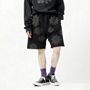 Shorts en coton surdimensionnés essentiels pour hommes et femmes |   Streetwear de haute qualité, design hip-hop |   Vêtements de sport et de loisirs pour la salle de sport - Product Image 3